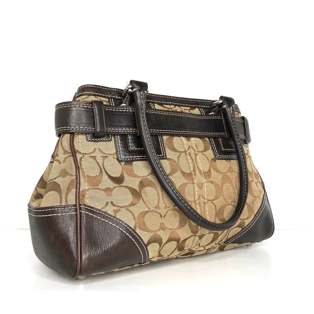 Coach Signature Hampton Canvas Jacquard Tote 10245 - Picture 3 of 15